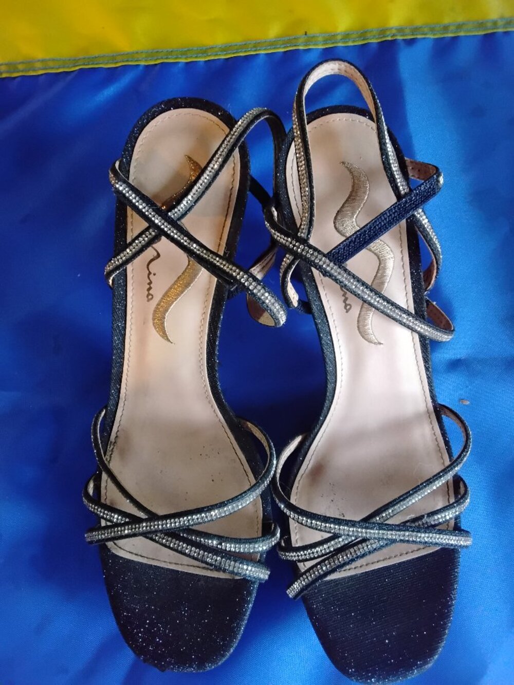 Nina Strappy Rhinestone Sandals